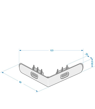 Угол стартовый Docke Berg Edel Flemish