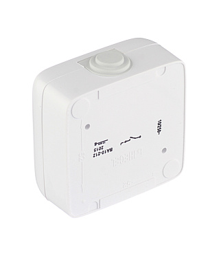 Выключатель Hegel Alfa одноклавишный накладной белый с подсветкой (ВА10-212)