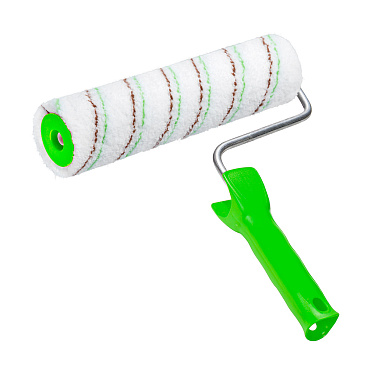 Валик микрофибра 250 мм d45 мм ворс 11 мм для водной основы с ручкой Wenzo Verona