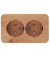 Розетка Systeme Electric Blanca накладная ясень со шторками (BLNRA011215)