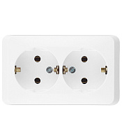 Розетка Systeme Electric Этюд накладная белая (PA16-007B)