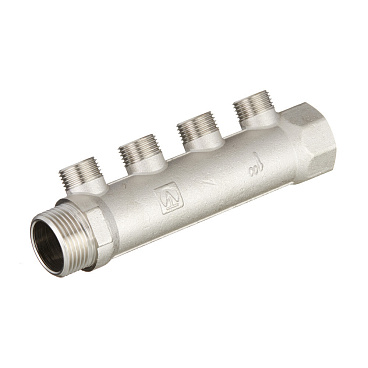 Коллектор Valtec 1 ВР(г) х 4 выхода 1/2 НР(ш) х 1 НР(ш) (VTc.500.N.0604)