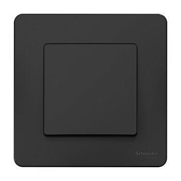 Выключатель Systeme Electric Blanca одноклавишный встраиваемый антрацит (BLNVS010106)