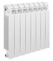 Радиатор биметаллический Global Style Plus 500 мм 8 секций 1" боковое подключение белый