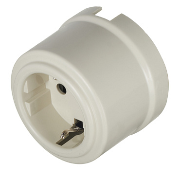 Розетка Bironi Лизетта накладная слоновая кость ретро (B1-101-211)