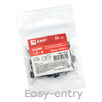 Наконечник штыревой втулочный изолированный EKF PROxima НШВИ 8 мм х 1,5 кв. мм (50 шт.)