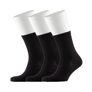 Носки мужские Hesler кардная пряжа 44-46 черные (3 пары)