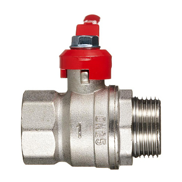 Кран шаровой латунный Valtec 1 ВР(г) х 1 НР(ш) ручка прямой (VT.121.N.06)
