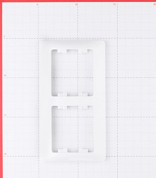 Рамка Systeme Electric Glossa двухместная белая (GSL000102)
