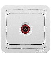 Розетка телевизионная Makel Mimoza встраиваемая белая (12007)