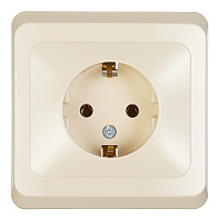 Розетка Systeme Electric Этюд встраиваемая бежевая (PC16-003K)
