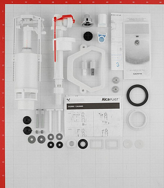 Унитаз-компакт Sanita Стандарт с косым выпуском с сиденьем дюропласт микролифт белый (SDTSACC01030712)