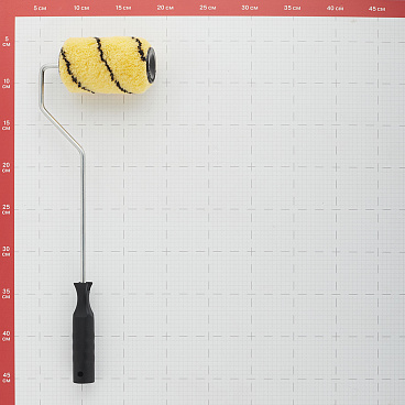 Валик полиакрил 100 мм d42 мм ворс 11 мм для водной основы с ручкой удлиненный Hesler Berlin