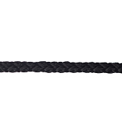 Шнур вязаный полипропиленовый 8 прядей черный d4 мм