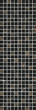 Астория Декор черный мозаичный MM12111 25х75