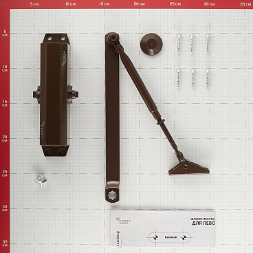 Доводчик дверной Corsa Deco (40-60 кг) коричневый