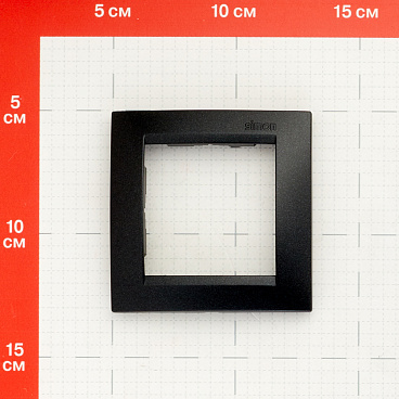 Рамка Simon 15 одноместная графит (1500610-038)