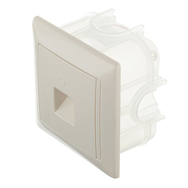 Розетка телефонная Svet встраиваемая бежевая RJ11 (SV1001-0041)