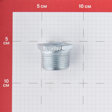 Футорка Gebo Platinum (241-26V) 1 НР(ш) х 3/4 ВР(г) чугунная оцинкованная