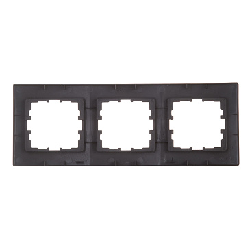 Рамка Lezard Karina трехместная черный бархат (707-4200-148)