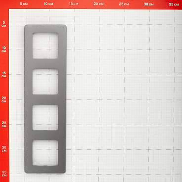 Рамка Legrand Inspiria четырехместная дымчатая (673967)