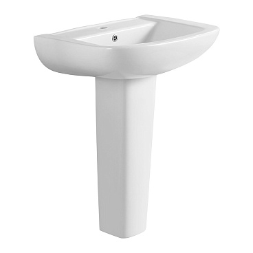 Комплект раковина с пьедесталом Lavelly Terra 61 см белая (1020760)