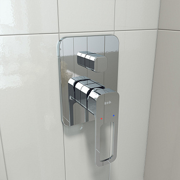 Смеситель для душа встраиваемый Iddis Slide однорычажный с  механизмом в комплекте хром (SLISB00i67)