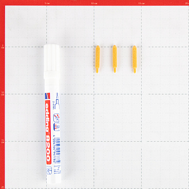 Маркер лаковый для плиточных швов Edding 8200 белый грифель 2-4 мм