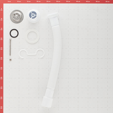 Сифон для раковины и мойки Wirquin Pro 1 1/2х40 мм с выпуском d70 мм с соединением 40/50 мм (30717985)