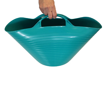 Ведро садовое РВ Пласт 14 л пластиковое гибкое бирюзовое