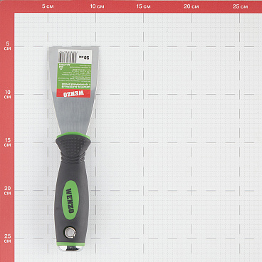 Шпатель малярный Wenzo 50 мм с эргономичной ручкой и ударным наконечником (678510)