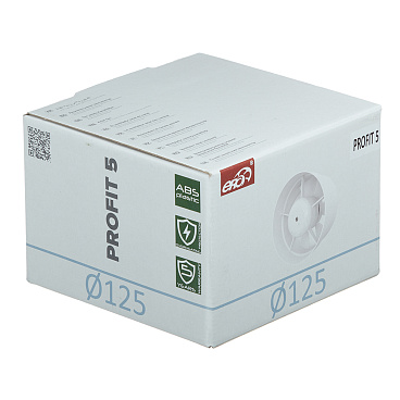 Вентилятор канальный осевой Era Profit d125 мм белый