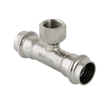 Тройник Valtec (VTi.932.I.180418) 18 мм х 1/2 ВР(г) х 18 мм нержавеющая сталь