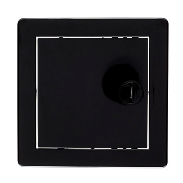 Люк ревизионный Центр Тагис ЛР пластиковый 150х150 мм врезной черный