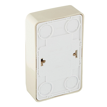 Розетка Systeme Electric Этюд накладная кремовая со шторками (PA16-006K)