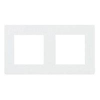 Рамка Simon 24 Harmonie двухместная белая (2400620-030)