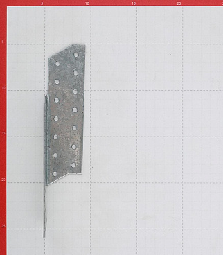 Держатель балки левый оцинкованный 210х40х40х2 мм