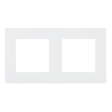 Рамка Simon 24 Harmonie двухместная белая (2400620-030)