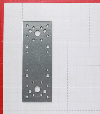 Пластина крепежная оцинкованная 180х65х1.8 мм