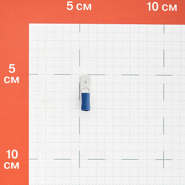 Разъем штекерный штыревой плоский изолированный КВТ РПИП d6,3 мм 1-2,5 кв. мм (30 шт.)