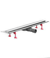 Лоток душевой Wirquin Слим с сухим затвором 700 мм решетка из нержавеющей стали (30724166)