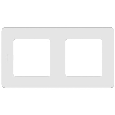 Рамка Legrand Inspiria двухместная белая (673940)