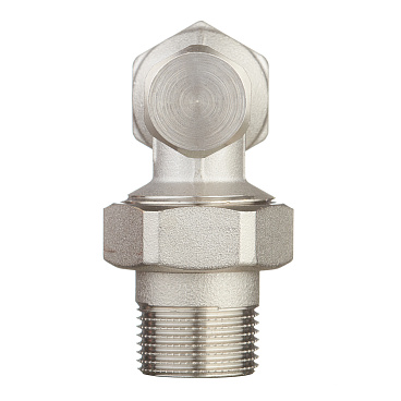 Клапан запорный угловой Tiemme 3/4 НР(ш) х 3/4 ВР(г) для радиатора (3230013 / 3236N0505EC)