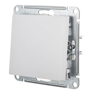 Выключатель Systeme Electric AtlasDesign одноклавишный встраиваемый белый с самовозвратом (ATN000115)