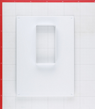 Площадка торцевая вертикальная ПТВ фланец 60х120 пластиковая для плоских воздуховодов 180х250 мм