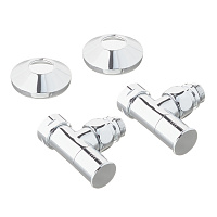 Комплект установочный для полотенцесушителя Лесенка Люкс 2 хром (2 шт.)