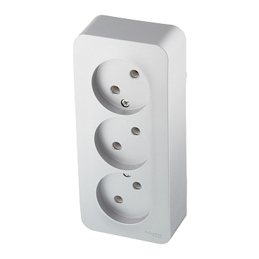 Розетка Systeme Electric Blanca накладная алюминий (BLNRA000313)