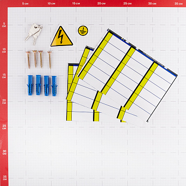 Щит распределительный навесной EKF PROxima ЩРН-54 металлический IP31 480х400х120 мм 54 модуля