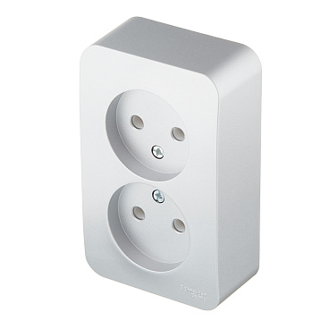 Розетка Systeme Electric Blanca накладная алюминий (BLNRA000213)