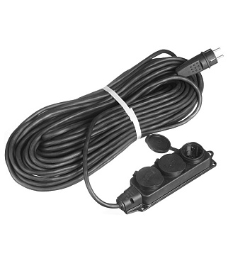 Удлинитель Союз с заземлением 40 м 3,7 кВт 3 розетки КГ 3х1,5 кв.мм IP44